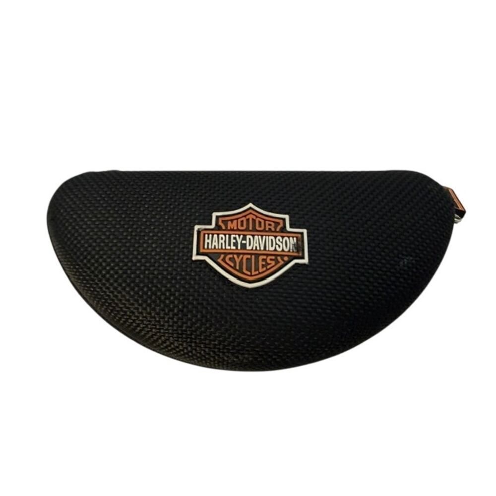 Harley Davidson Motorcycle Glass Sunglass Protective Zip Up Hard Case 6.5"